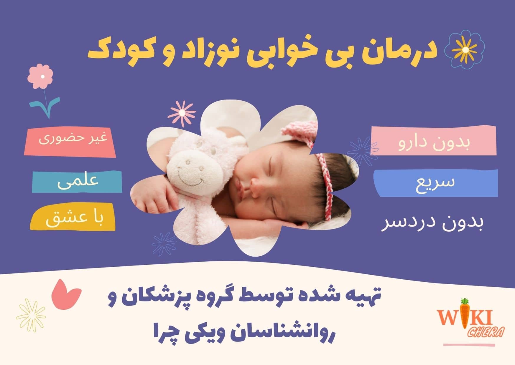 درمان بی خوابی نوزادان و کودکان (بدون دارو، ویژه والدین) 1 درمان بی خوابی نوزادان